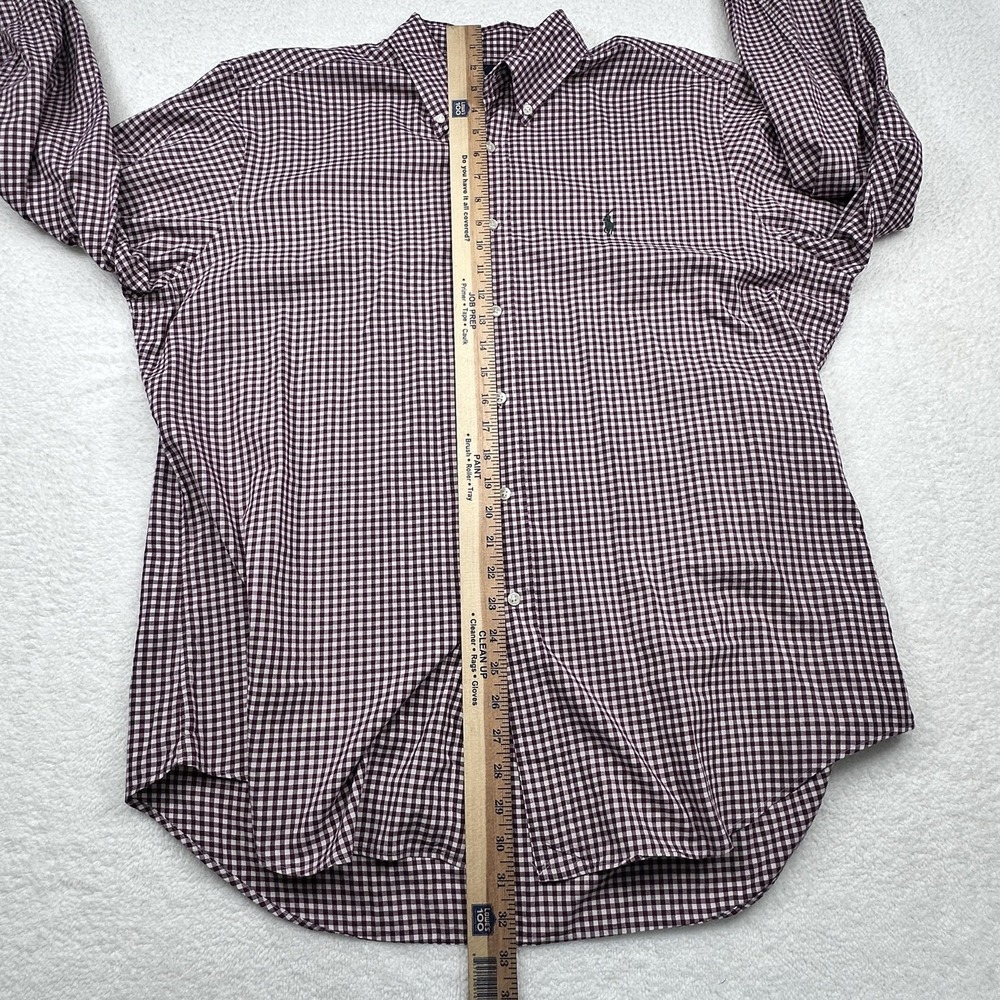 Ralph Lauren Shirt Mens XL Purple Check Button Down Long Sleeve Classic‎ Fit - Picture 3 of 5